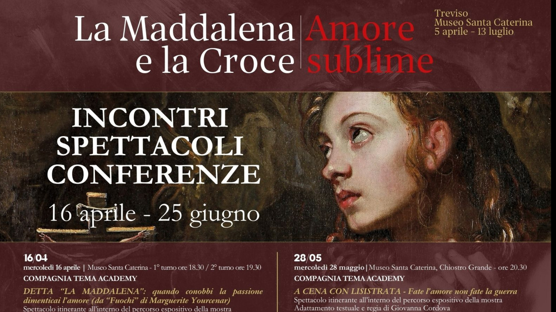 La Maddalena e la Croce: incontri, spettacoli, conferenze!